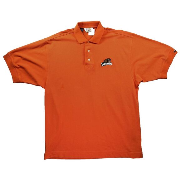 Cutter Buck OSU Beavers Polo Shirt Mens Large‎ Oregon State Orange Golf Football - Picture 1 of 9
